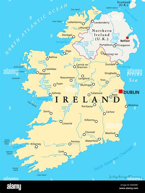 capital of ireland map.